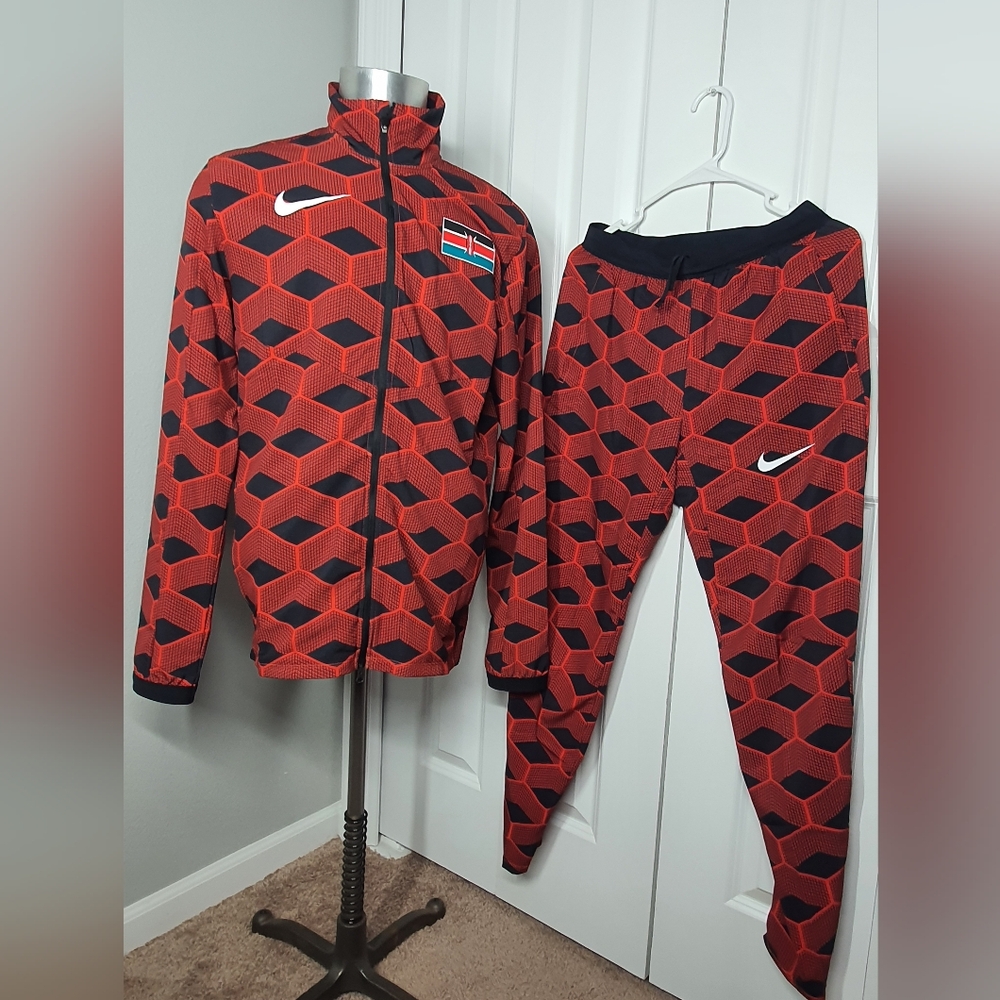 Nike Kenya National Team Track Suit Pro Elite Set Men's Size Small New Rare